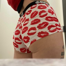 PSD Red Lips BoyShorts